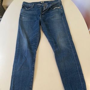 Citizens of Humanity Premium Vintage Liya High Rise Classic Fit Button-fly Denim